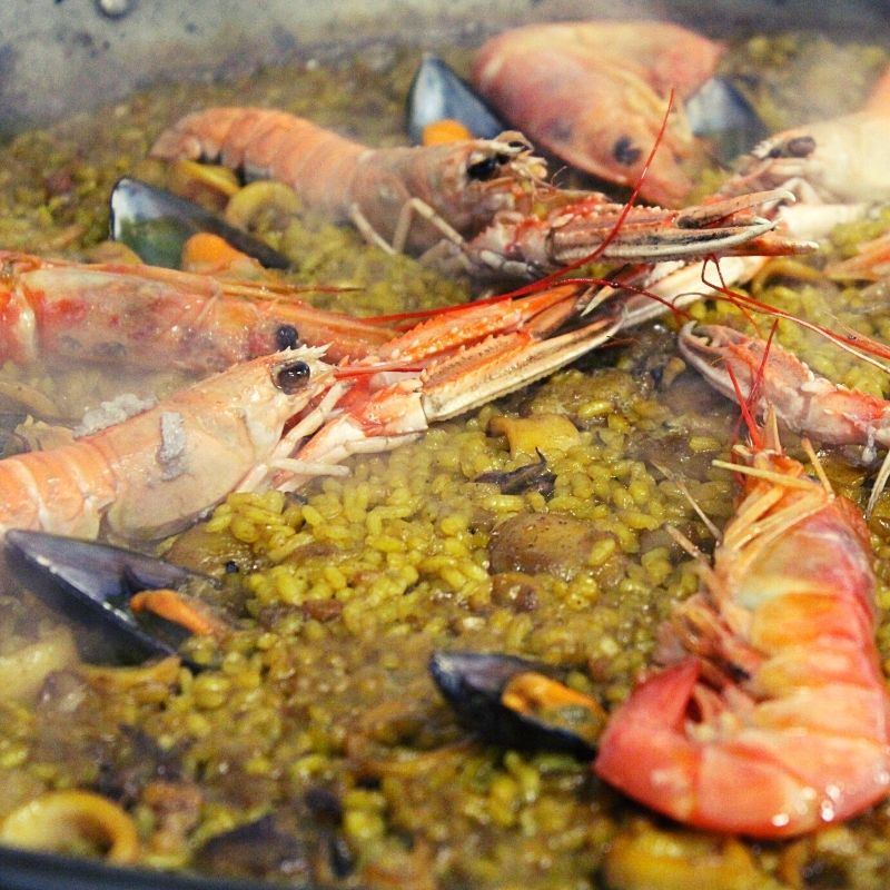 Paella marisco para llevar